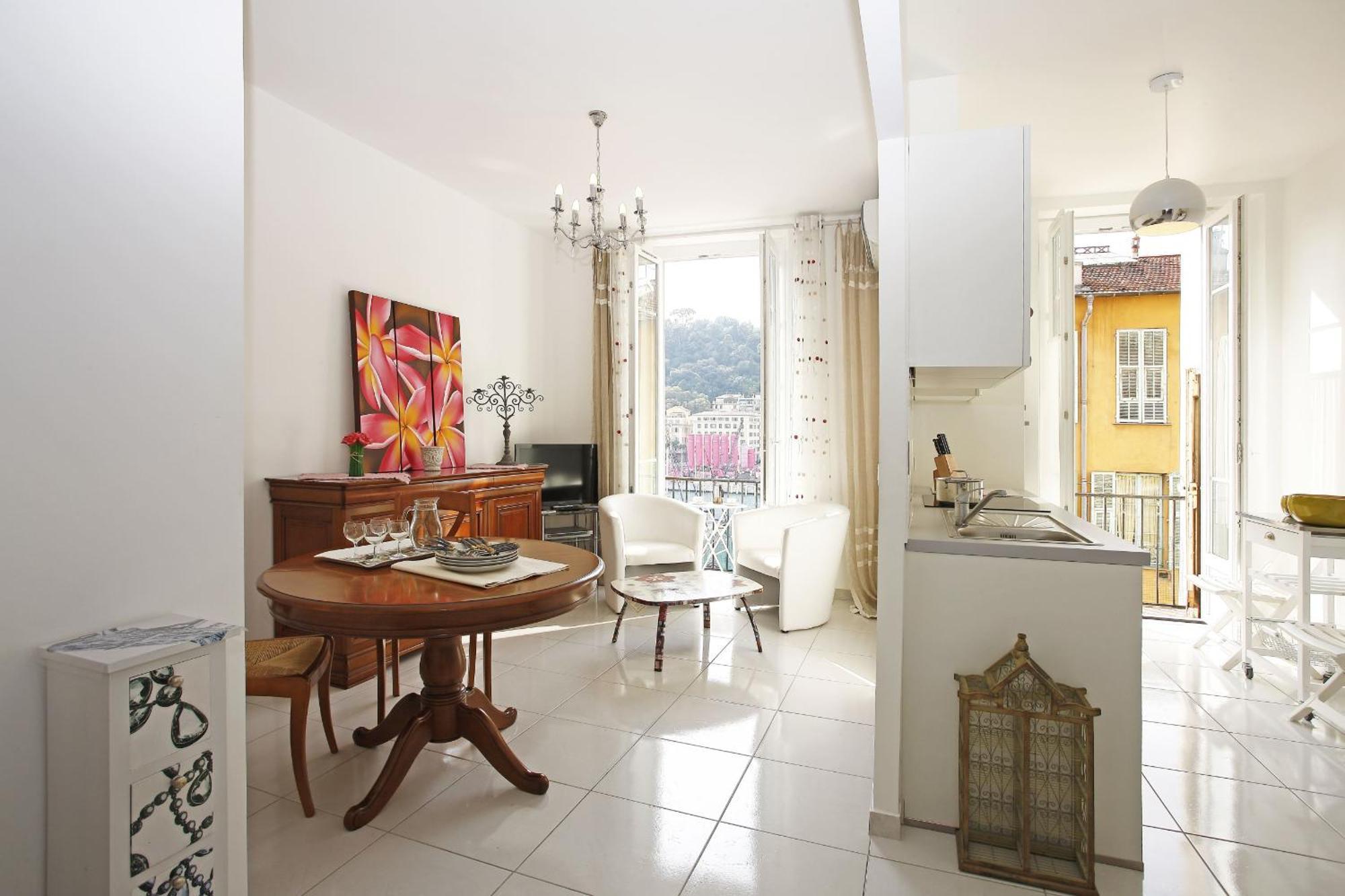 Aigue-Marine - Superbe Appartement Vue Mer 4 Personnes Au Port De Nizza Exterior foto