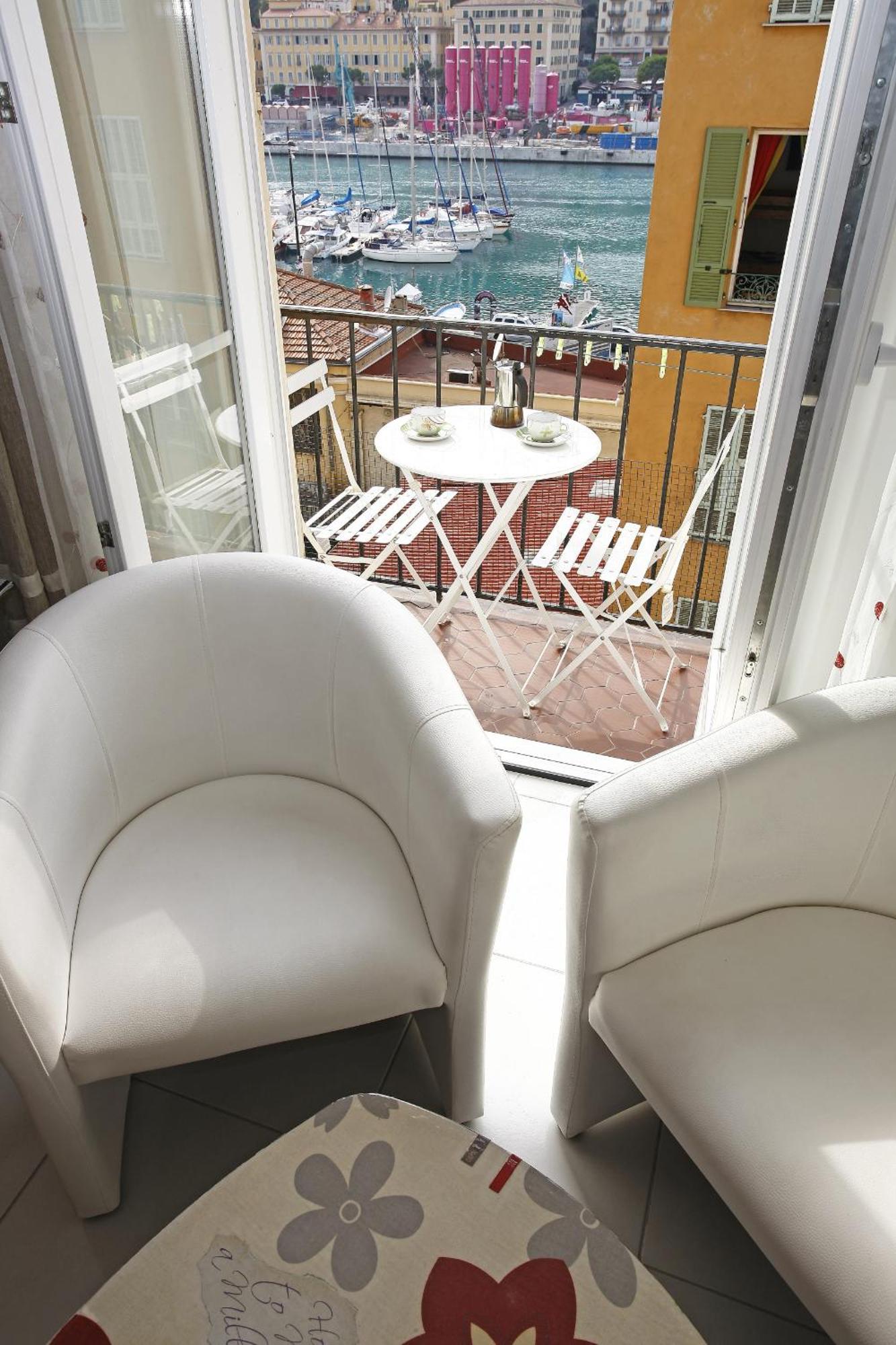 Aigue-Marine - Superbe Appartement Vue Mer 4 Personnes Au Port De Nizza Exterior foto