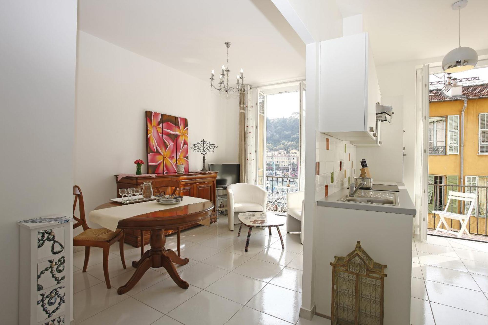 Aigue-Marine - Superbe Appartement Vue Mer 4 Personnes Au Port De Nizza Exterior foto